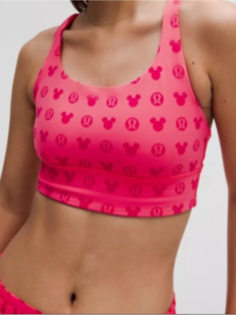 Lululemon x Disney Pink Athletic Set - Sports Bra & Leggings set size 6 - Picture 12 of 12